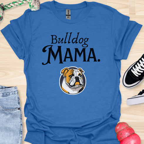 Bulldog Mama - V3 - Retro Graphic T-Shirt